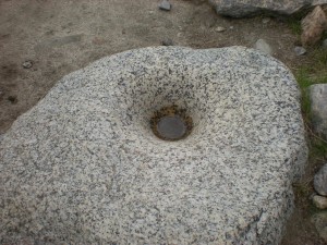 Indian grinding hole in Tahquitz Canyon