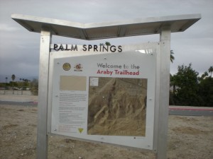 Araby Trail Marker Palm Springs