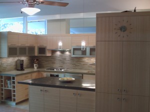 Bamboo Kitchen Remodel, Clock side