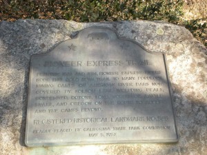 Pioneer Express Trail Plaque