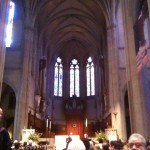 Interior of Grace Cathedral looking toward altar