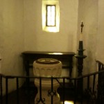 Baptismal fount and alcove