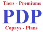PDP tiers premiums copays plans
