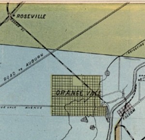 Orangevale map of railroad
