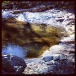 The healing pool at the confluence of Dead Man and Coon Creeks