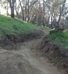 Trail intersection with significant erosion which is getting worse.