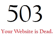 WordPress Plug-ins can create the 503 service unavailable message.