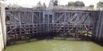 Barge lock at the Port of Sacramento was seldom used and virtually useless today.
