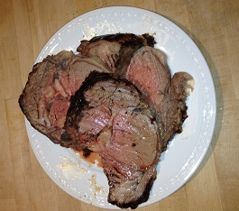 I cooked the Christmas prime rib, but only sampled a taste.