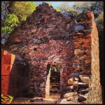 Many early Cherokee buildings were built with stone walls and foundation.