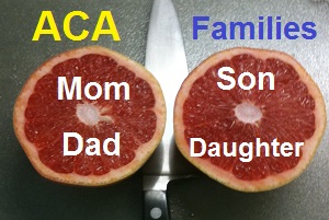 ACA rules split families apart in Medicaid or no insurance at all.