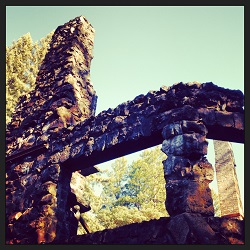 Ruins of Wolf House at Jack London State Park.