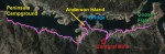 Folsom Peninsula, Anderson Island, Zantgraf Mine Hike Map