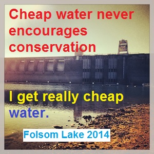 Cheap water doesn't encourage conservation.