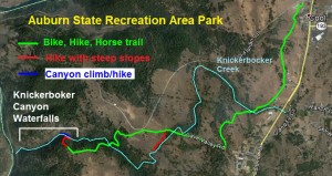 Knickerbocker Canyon Trail Map