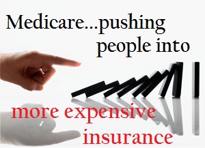 People face higher costs for health care when they gain Medicare.