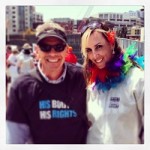 Shelley Wright and Kevin Knauss at S.F. Pride Parade, 2013