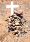 Put a cross on it and it looks like a burial mound to me.