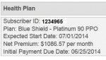 The subscriber ID issued from Covered California has nothing to do with the health plan Member ID.
