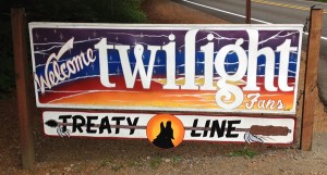 Welcome Twilight fans to the treaty line, Forks, Washington.