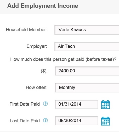Covered California finally added First and Last pay dates for reporting past income.