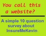 Website design survey for insuremekevin