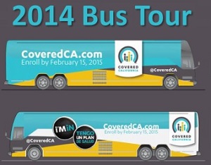 Covered California 2014 Bus Tour. Who are the rock stars riding it?