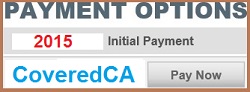 Some carriers accept first month's premium payment right through the CoveredCA website.