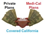 Are two health plans being paid on behalf of Covered California consumers?