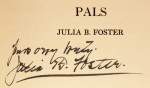 Julia B. Foster autograph