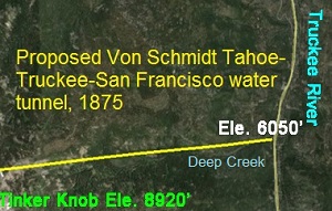 Could the proposed Tahoe-Truckee River water tunnel of 1875 help California's water woes?