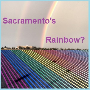 Somewhere over the rainbow of Sacramento's crosswalks.