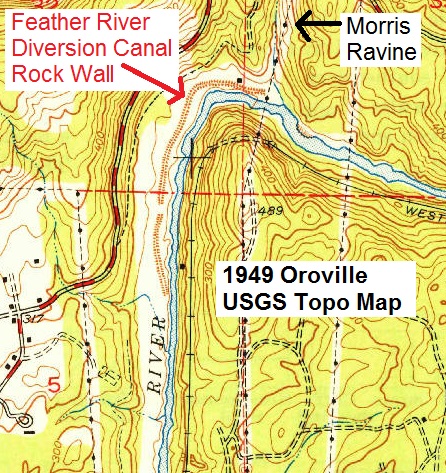Oroville, CA, 1:24,000 quad, 1949, USGS