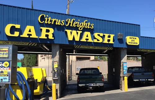 Citrus Heights Car Wash remodeled into an attractive property in along Auburn Boulevard.