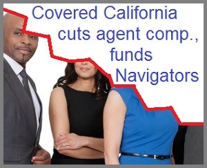 Covered California has cut agent compensation to agents for Medi-Cal enrollments while funding the underperforming Navigator program for 2015-16.