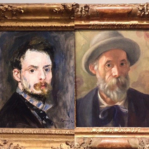 Renoir_self_portraits_Clark_Museum