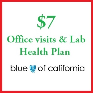 Blue Shield of California Silver Seven 3750 health plan for 2017 offers $7 office visits and labs with a $3750 deductible.