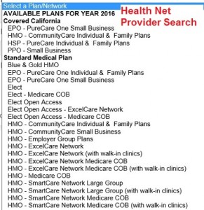 Health Net provider search can be confusing to people trying to select which network to search for a doctor. A small business owner may erroneously select the PPO Small Business network to search for a doctor when they really have a HSP plan from Health Net. The PPO Small Business network is for small employer group plans offered through Covered California for Small Business and not the individual and family plans.