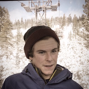 Happy Williams College freshman, Walker went skiing at Sugar Bowl in California before heading back to Massachusetts.