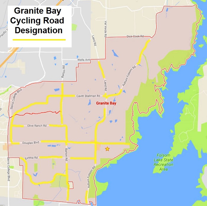 Cycling, Granite Bay, Folsom Lake, Designation, Streets.