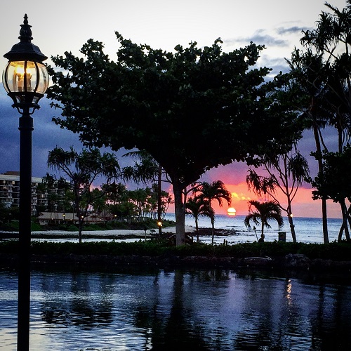 Hawaii, Sunset, Ocean