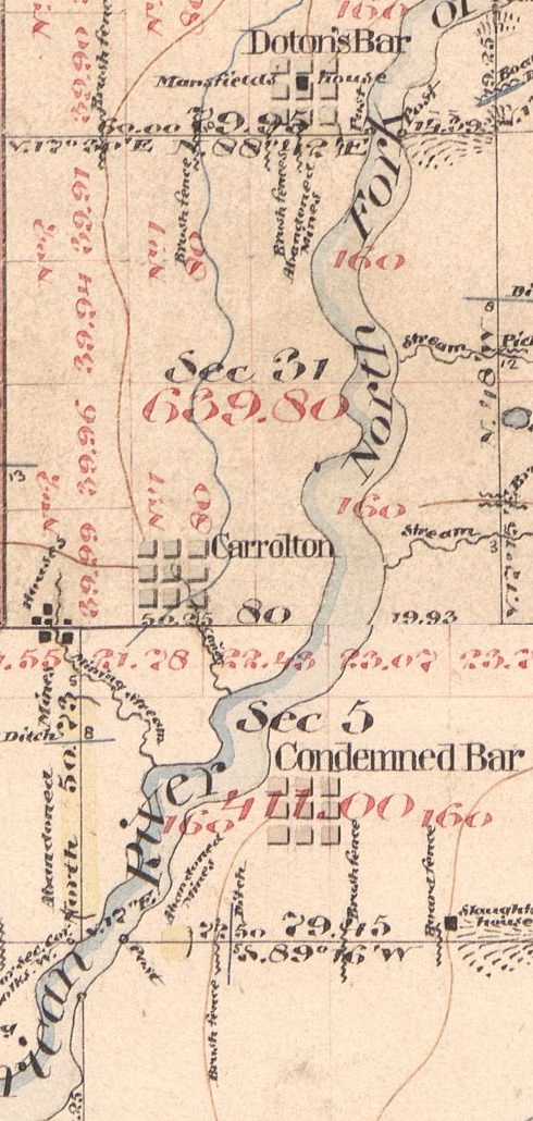 Granite Bay, History, Carrolton, Condemned, Bar, North Fork, American River, Doton's Bar
