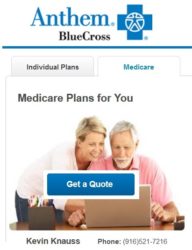 Medicare, Anthem, Blue Cross, Rates, Price, Quotes