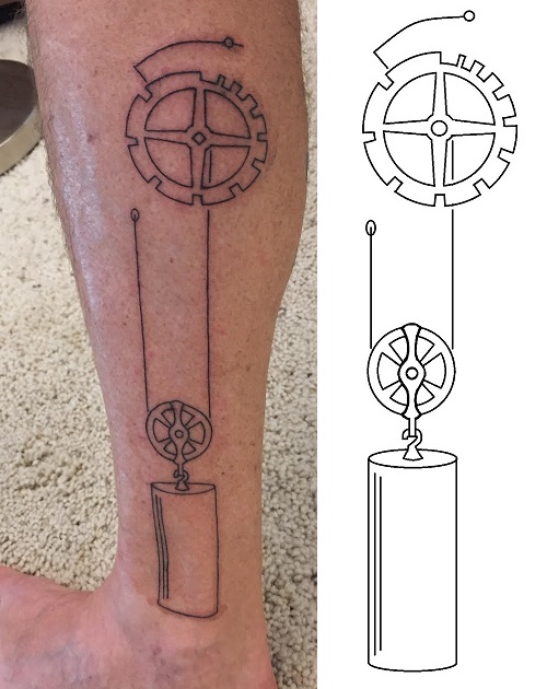 Amateur Clock Tattoo Design Knauss