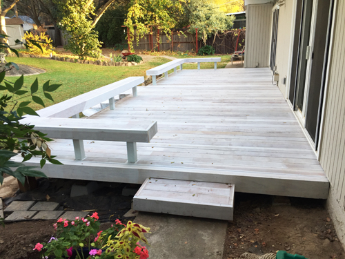 primed redwood deck material