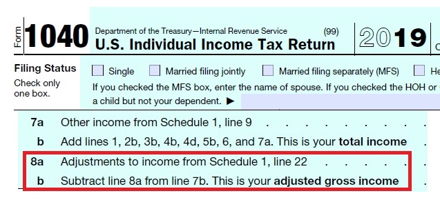 california adjusted gross income on w2