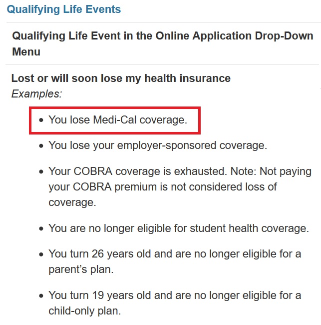 When your MAGI Medi-Cal is terminated, you can enroll in a Covered California health plan with the federal and state subsidies.