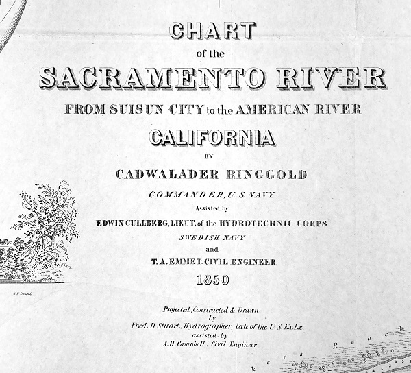 Chart Title by Cadwalader Ringgold Commander, U. S. Navy, Edwin Cullberg, T. A. Emmet, Fred D. Stuart, A. H. Campbell
