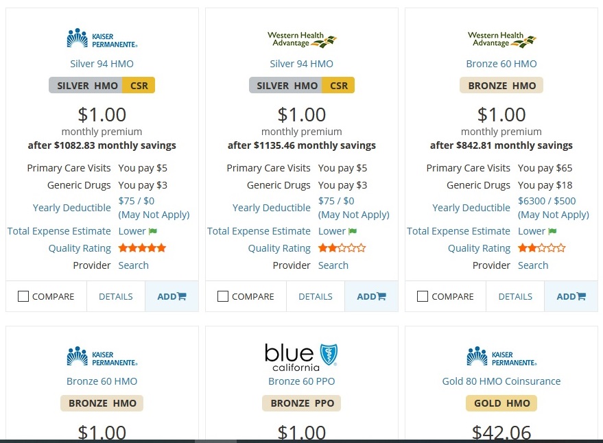The Shop and Compare is brought up where you can select a new plan and add it to the cart.