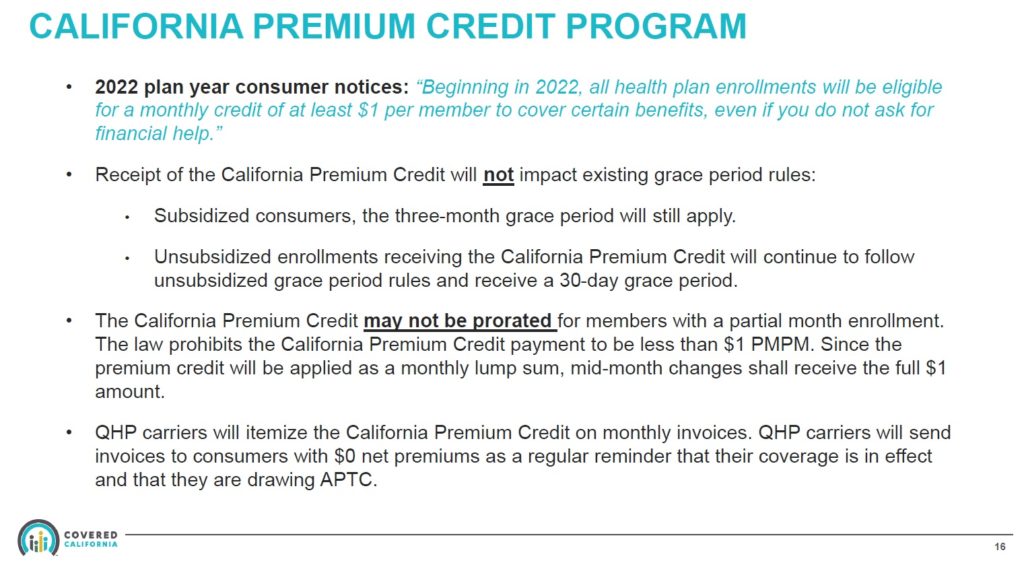 Credit cannot be prorated and will not apply to dental enrollments. Can't be used for partial payment of health insurance.